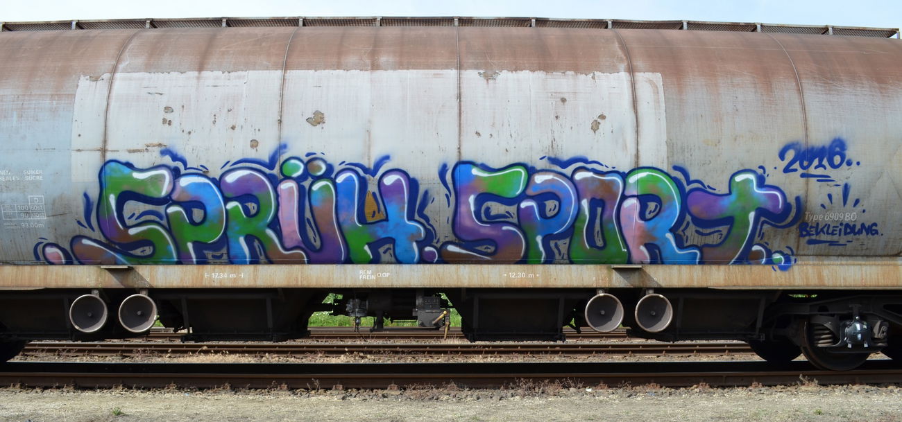 Graffiti Train - Photo by Hall3rOT - SPRÜH, SPORT, BEKLEIDUNG (2016)