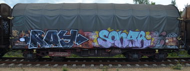 Graffiti Train - Photo by Hall3rOT - RAY, SONAR