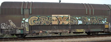 Graffiti Train - Photo by Hall3rOT - CROK, D, RAC (2015)