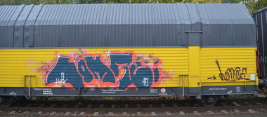 Graffiti Train - Photo by Hall3rOT - LOMSE, KNR (2015)