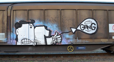 Graffiti Train - Photo by Hall3rOT - ORG, GANG