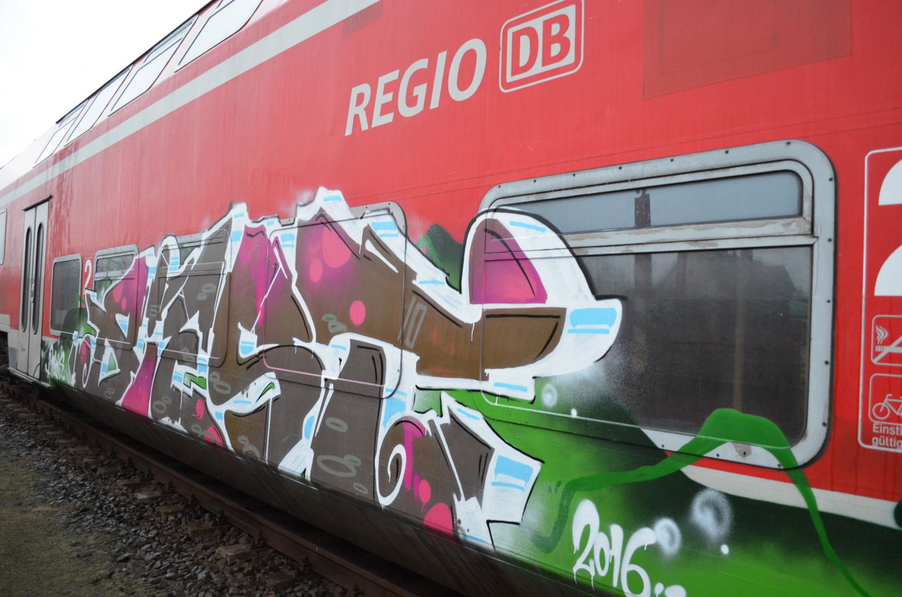 Graffiti Train - Photo by Hall3rOT - BIEST