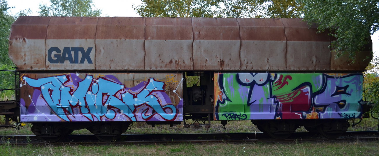 Graffiti Train - Photo by Hall3rOT - AMISK, PIRAT, ÜFS
