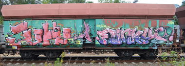 Graffiti Train - Photo by Hall3rOT - JUHU, FUNKY