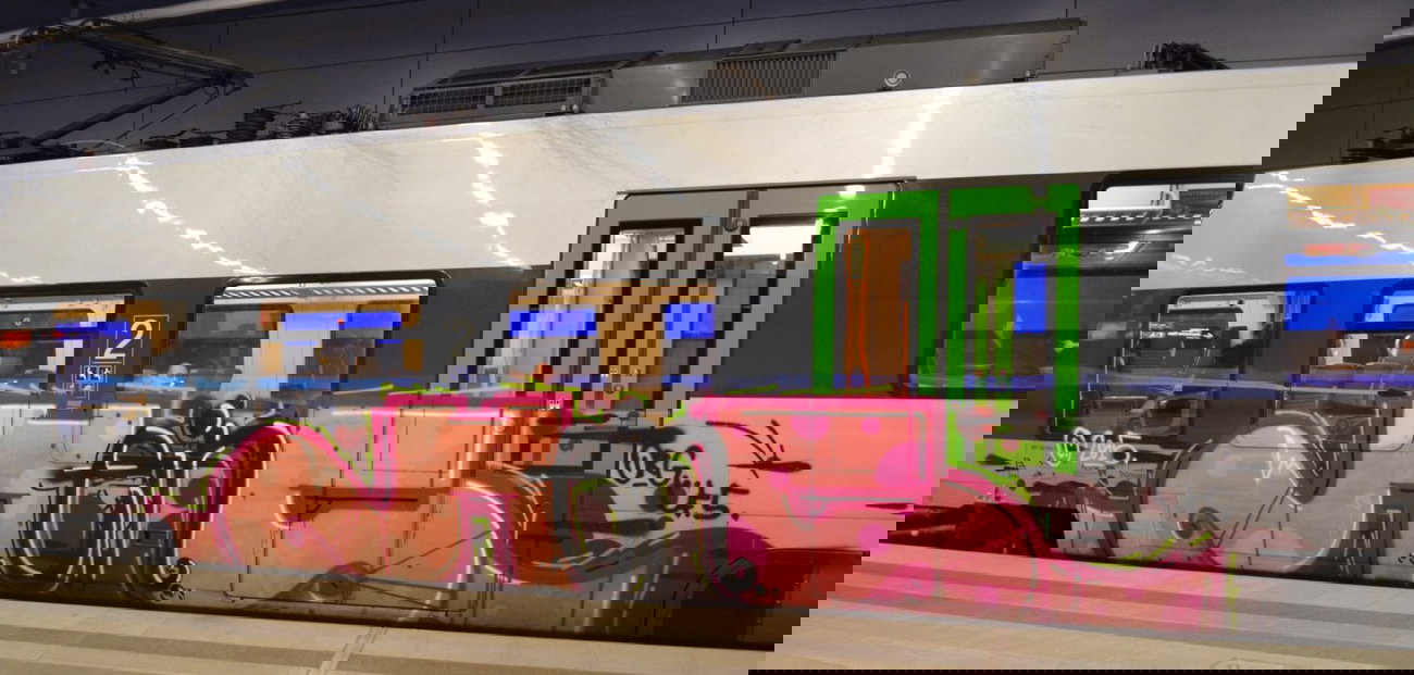 Graffiti Train - Photo by Hall3rOT - HEINS, ORG, ÜF.S (2015)