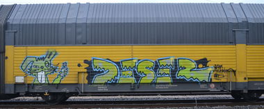 Graffiti Train - Photo by Hall3rOT - DESER