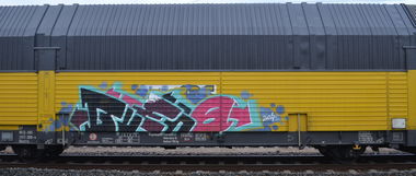 Graffiti Train - Photo by Hall3rOT - BUENO (2014)