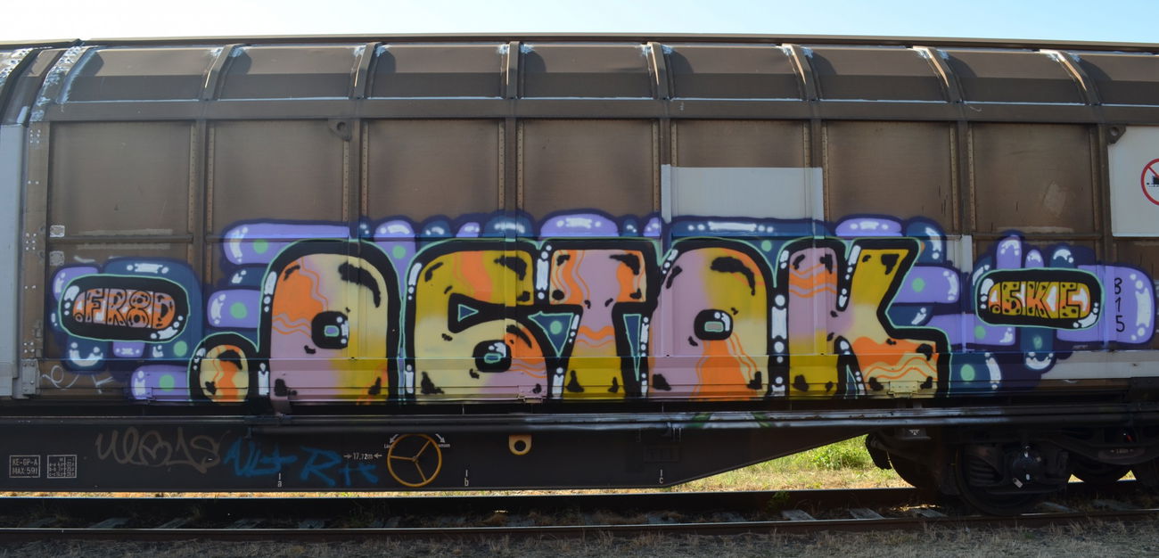 Graffiti Train - Photo by Hall3rOT - OGTOK, FR8D, BKC (2015)