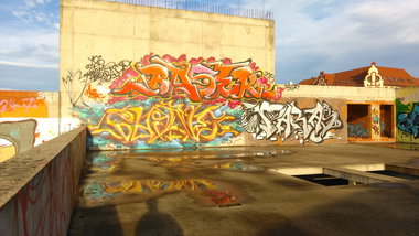 Graffiti Wall - Photo by Hallunken - Baser, Shine, Paras (2016)