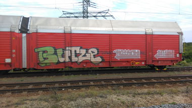 Graffiti Train - Photo by Hallunken - Butze, irgh