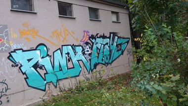 Graffiti Wall - Photo by Hallunken - Pink, Floid (2014)
