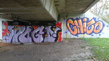 Graffiti Bombing - Photo by Hallunken - NOGD, Chizo (2014)