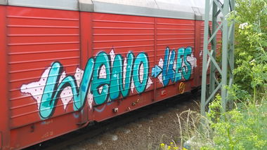 Graffiti Train - Photo by Hallunken - Weno, ues
