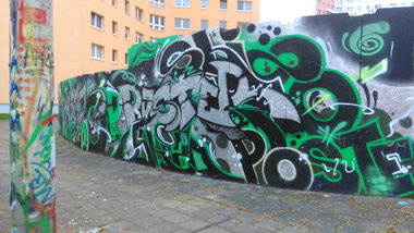 Graffiti Wall - Photo by Hallunken - Poster (2016)