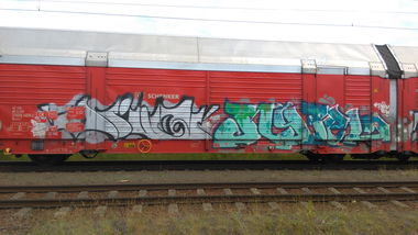 Graffiti Train - Photo by Hallunken - Rüpel