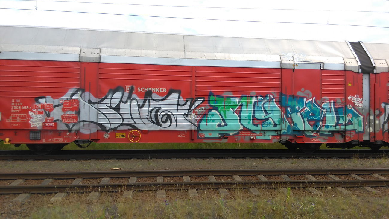 Graffiti Train - Photo by Hallunken - Rüpel