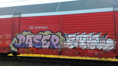Graffiti Train - Photo by Hallunken - Baser, FABU