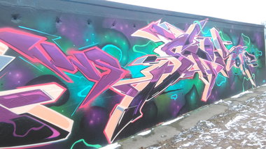 Graffiti Wall - Photo by Hallunken - STIK, IWS (2016)