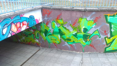 Graffiti Wall - Photo by Hallunken - Saxe (2015)