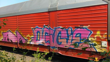Graffiti Train - Photo by Hallunken - OGGIE