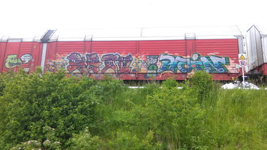 Graffiti Train - Photo by Hallunken - Lego, Pain