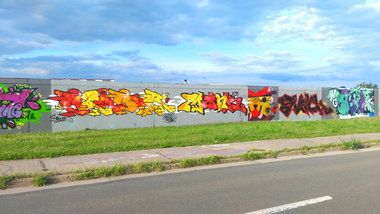 Graffiti Wall - Photo by Hallunken - Sensor, Monk (2016)