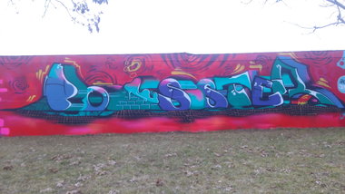 Graffiti Wall - Photo by Hallunken - Poster (2017)