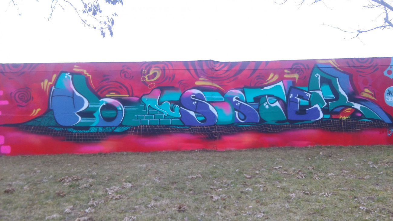 Graffiti Wall - Photo by Hallunken - Poster (2017)