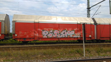 Graffiti Train - Photo by Hallunken - Pirat