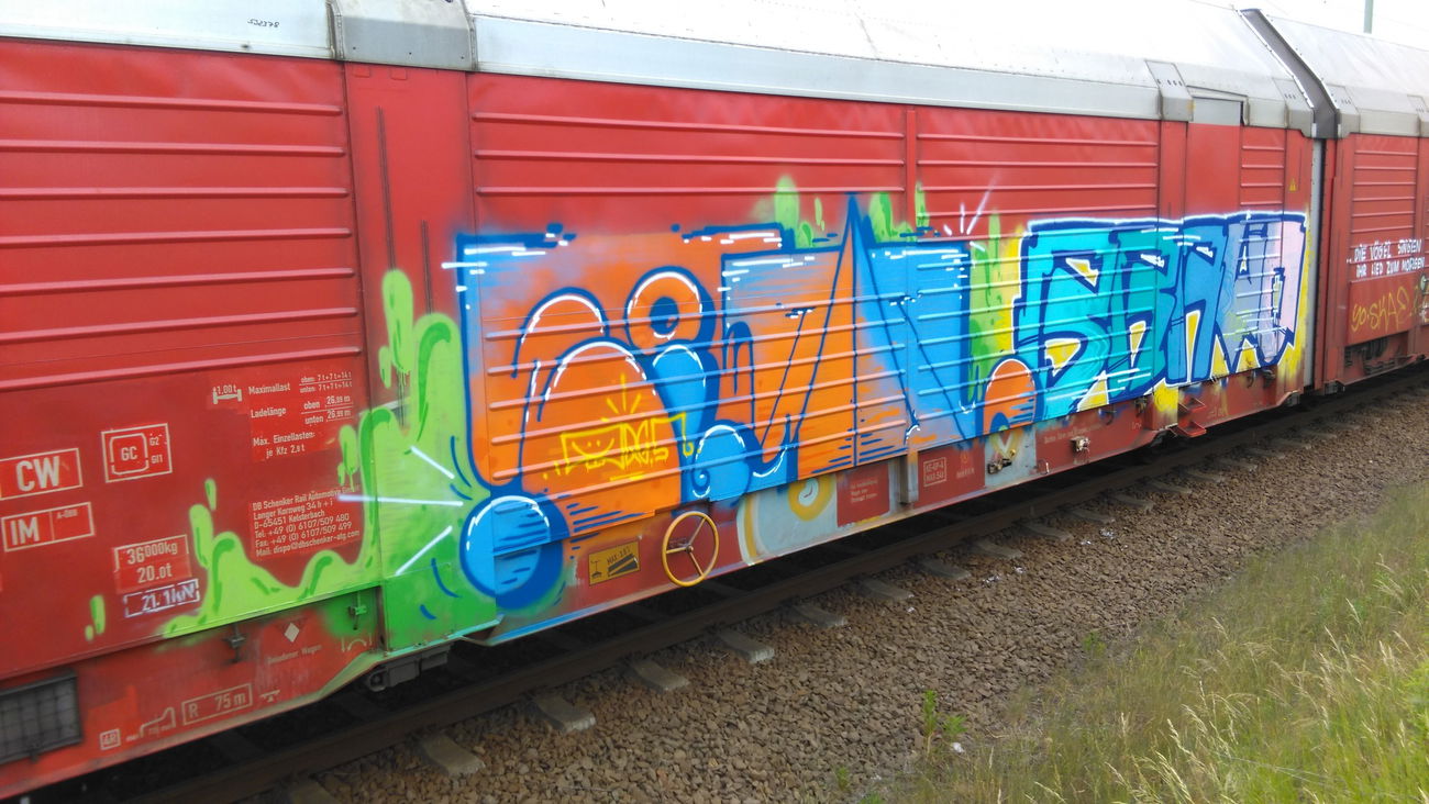 Graffiti Train - Photo by Hallunken - Heins, Bravo
