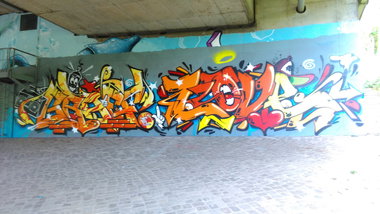 Graffiti Wall - Photo by Hallunken - Graff, Love (2016)