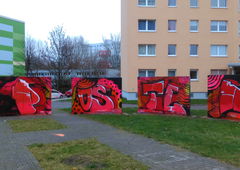 Graffiti Wall - Photo by Hallunken - Poster (2016)