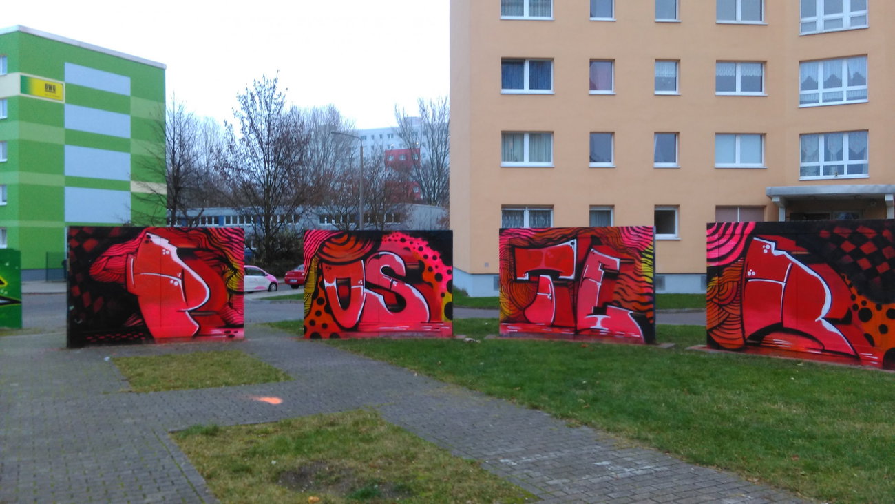 Graffiti Wall - Photo by Hallunken - Poster (2016)
