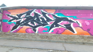 Graffiti Wall - Photo by Hallunken - STIK (2016)