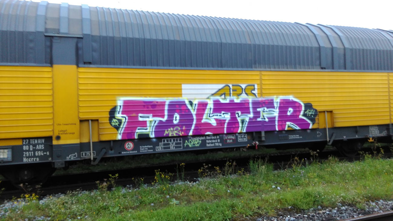 Graffiti Train - Photo by Hallunken - Folter