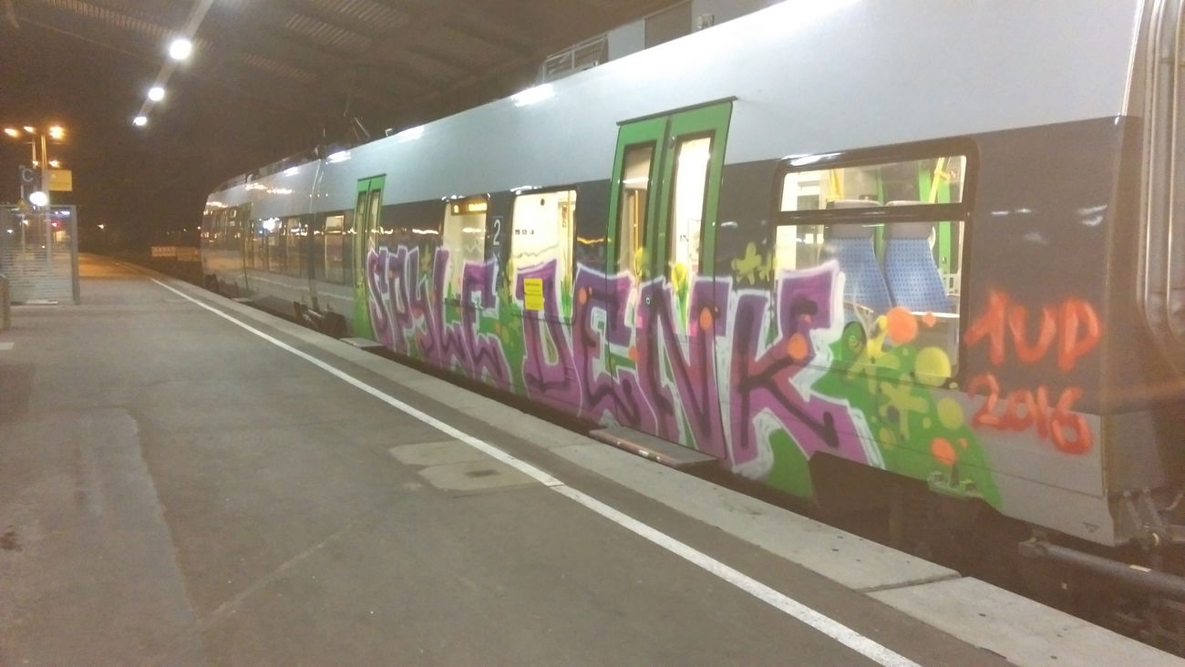 Graffiti Train - Photo by Hallunken - Spyle, Denk, 1up (2016)