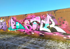 Graffiti Wall - Photo by Hallunken - Poster (2016)