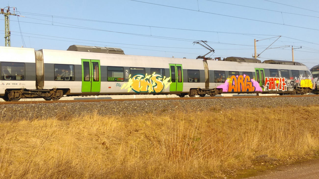 Graffiti Train - Photo by Hallunken - GWS, ORG, KAN17 (2017)