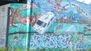 Graffiti Wall - Photo by Hallunken - K.One (1997)