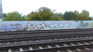 Graffiti Bombing - Photo by Hallunken - RCK, Dram, MR.ZZ