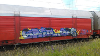 Graffiti Train - Photo by Hallunken - Grip, GKC
