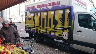 Graffiti Bombing - Photo by Hallunken - Amore, ink (2014)