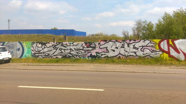 Graffiti Wall - Photo by Hallunken - Spot, 189, Blue (2017)