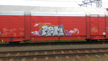 Graffiti Train - Photo by Hallunken - Rom