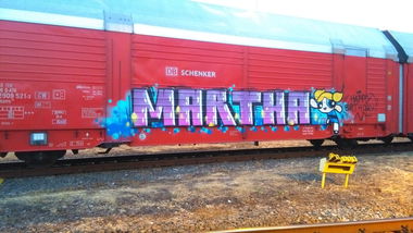 Graffiti Train - Photo by Hallunken - MARTHA