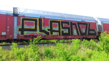 Graffiti Train - Photo by Hallunken - PLA, SNOB