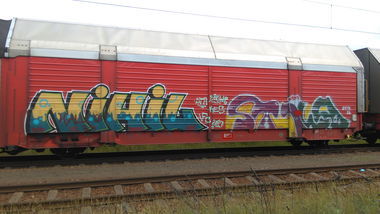 Graffiti Train - Photo by Hallunken - Nihil