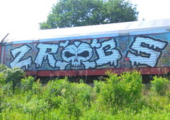 Graffiti Train - Photo by Hallunken - ZR, BS, Güter