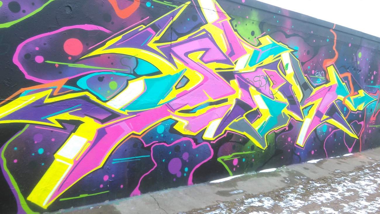 Graffiti Wall - Photo by Hallunken - Stik (2016)