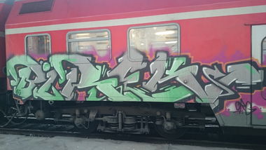 Graffiti Train - Photo by Hallunken - Birek, ORG (2014)